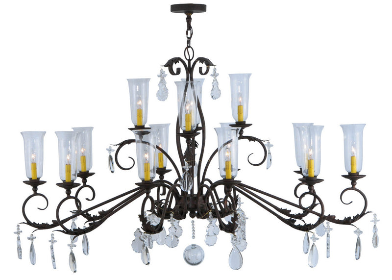 Meyda Tiffany 124143 14 Light Chandelier, Cajun Spice