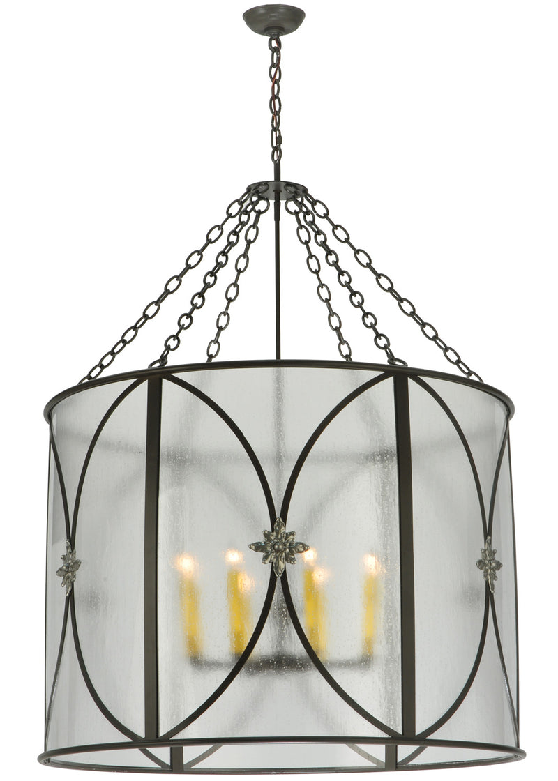 Meyda Tiffany 124405 Eight Light Chandelier, Timeless Bronze / Nickel