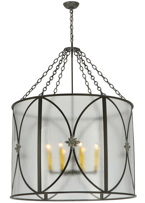 Meyda Tiffany 124405 Eight Light Chandelier, Timeless Bronze / Nickel