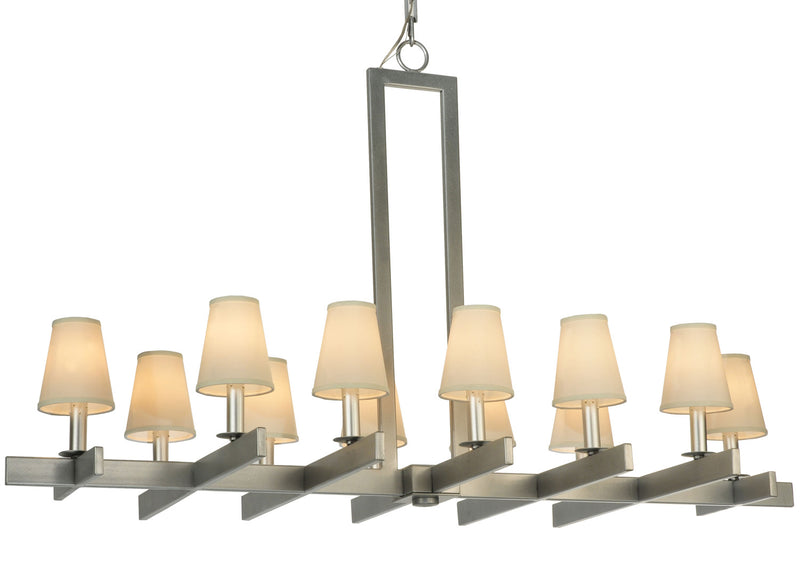 Meyda Tiffany 124453 12 Light Chandelier, Pewter