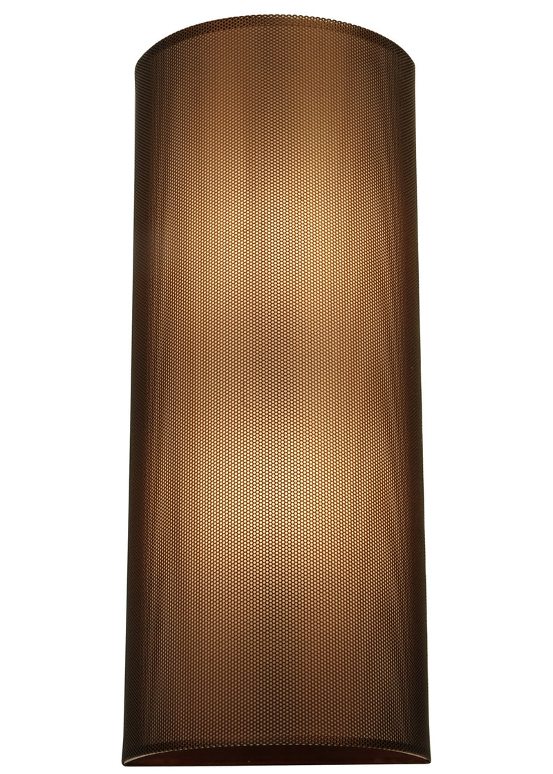 Meyda Tiffany 124626 Two Light Wall Sconce, Transparent Copper
