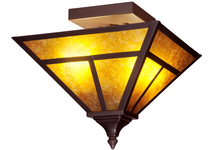 Meyda Tiffany 124635 Two Light Flushmount, Ha Burgundy