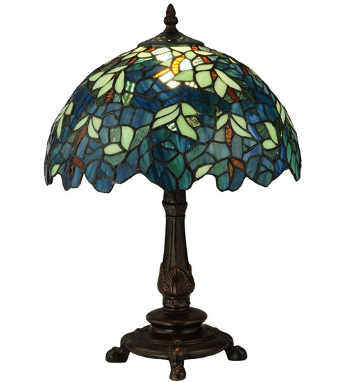 Meyda Tiffany 124813 One Light Accent Lamp, Mahogany Bronze