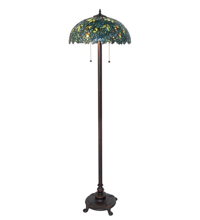 Meyda Tiffany 124814 Floor Lamp, Mahogany Bronze