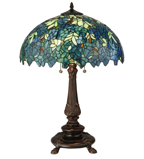 Meyda Tiffany 124815 Two Light Table Lamp, Timeless Bronze