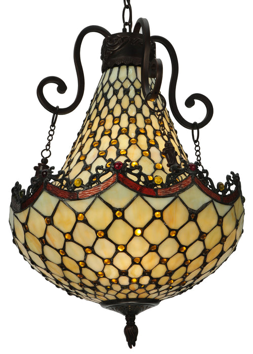 Meyda Tiffany 124833 Five Light Pendant, Mahogany Bronze