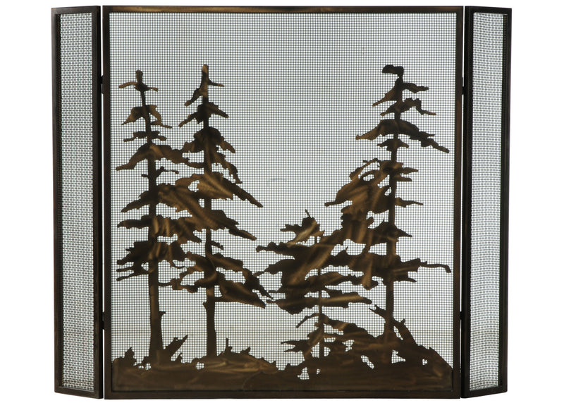 Meyda Tiffany 124964 Fireplace Screen, Antique Copper Mesh