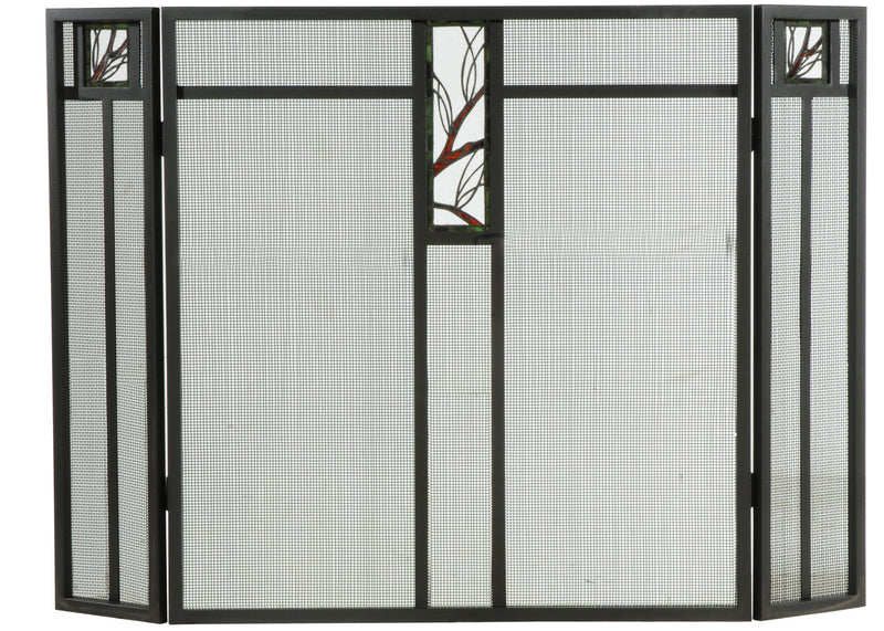 Meyda Tiffany 124965 Fireplace Screen, Wrought Iron Mesh