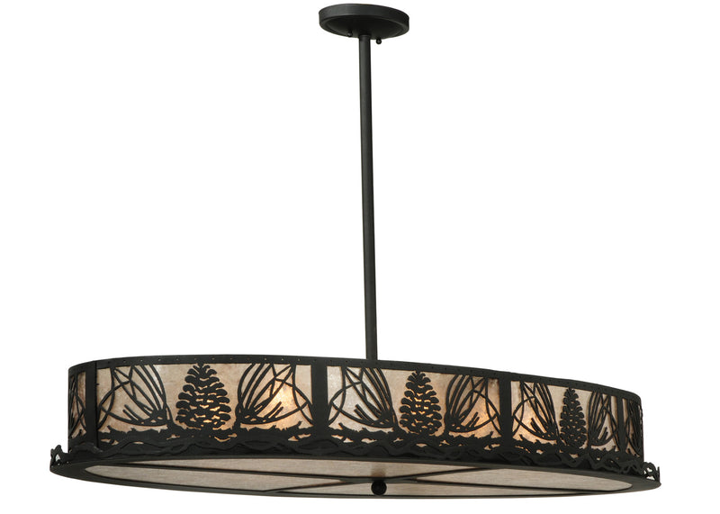 Meyda Tiffany 125040 Eight Light Pendant, Textured Black