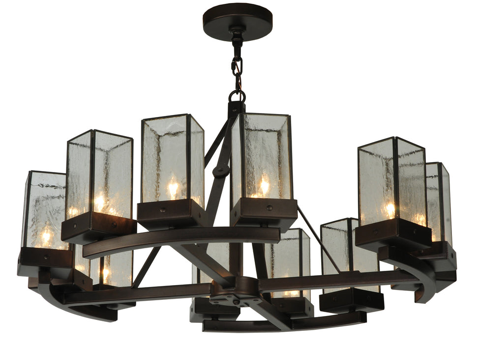 Meyda Tiffany 125269 12 Light Chandelier, Mahogany Bronze