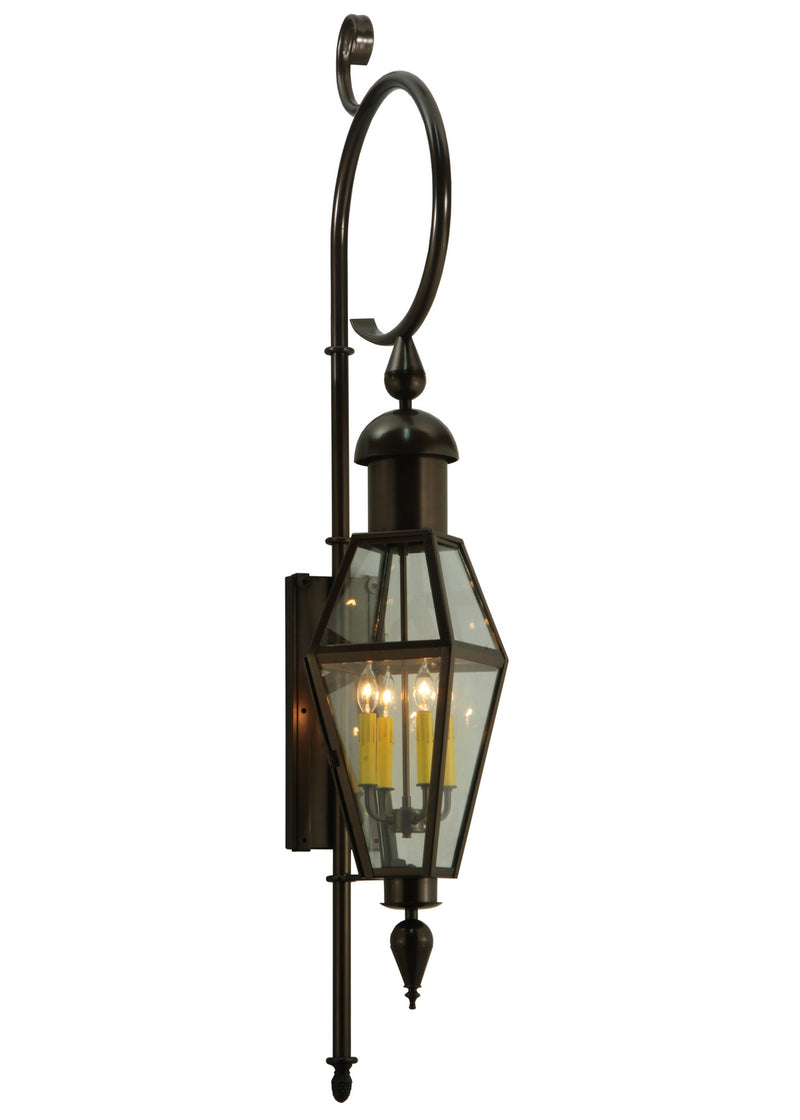 Meyda Tiffany 125505 Four Light Wall Sconce, Craftsman Brown