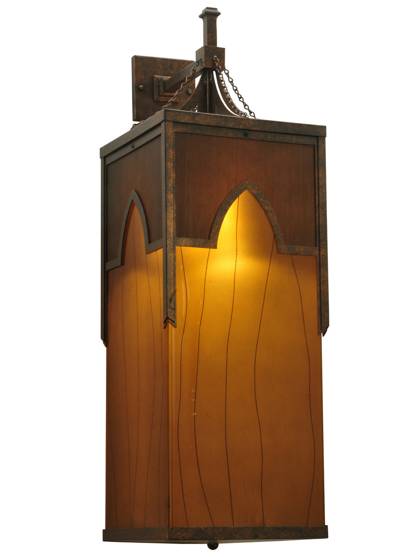 Meyda Tiffany 125515 Four Light Wall Sconce, Gilded Tobacco