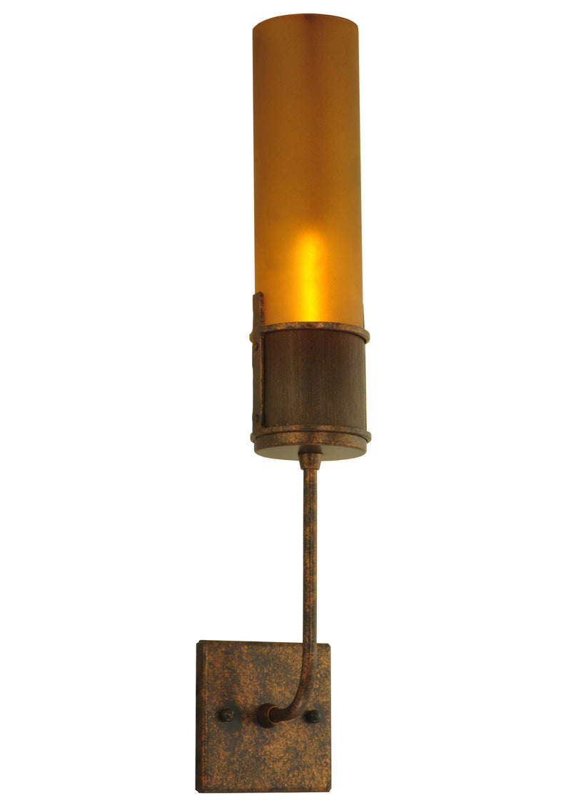 Meyda Tiffany 125520 One Light Wall Sconce, Gilded Tobacco
