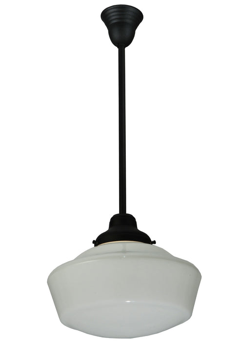 Meyda Tiffany 125622 One Light Pendant, Textured Black