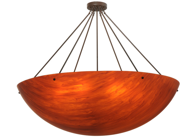 Meyda Tiffany 125631 Eight Light Semi-Flushmount, Cafe Noir