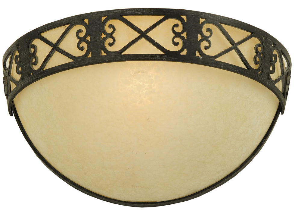 Meyda Tiffany 125737 One Light Wall Sconce, Antique Iron Gate