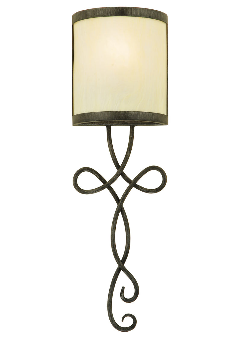 Meyda Tiffany 125774 One Light Wall Sconce, Antique Iron Gate