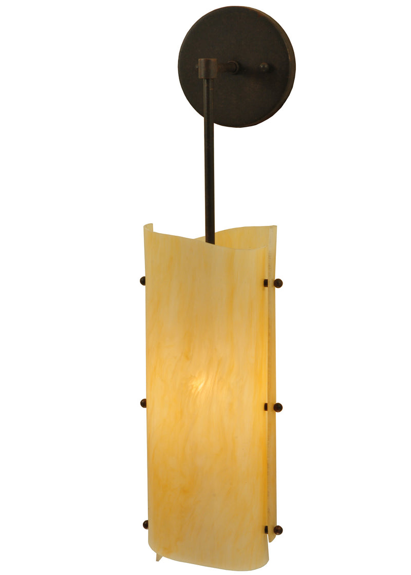 Meyda Tiffany 125782 One Light Wall Sconce, Coffee Bean