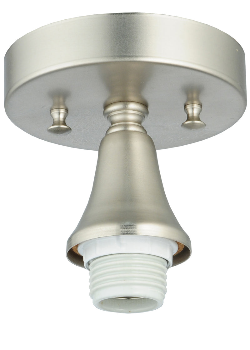 Meyda Tiffany 125804 One Light Flushmount, Brushed Nickel