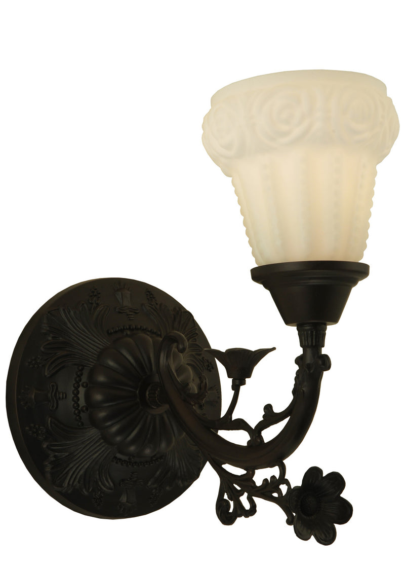 Meyda Tiffany 126018 One Light Wall Sconce, Mahogany Bronze