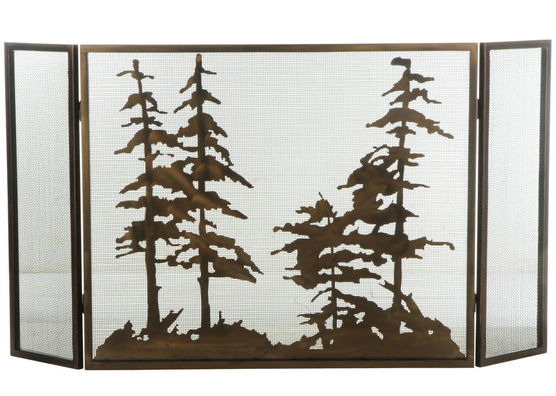 Meyda Tiffany 126060 Fireplace Screen, Antique Copper