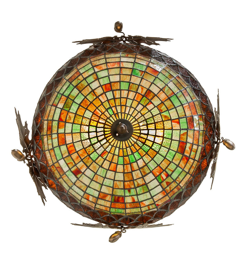 Meyda Tiffany 126286 Two Light Inverted Pendant, Antique Copper