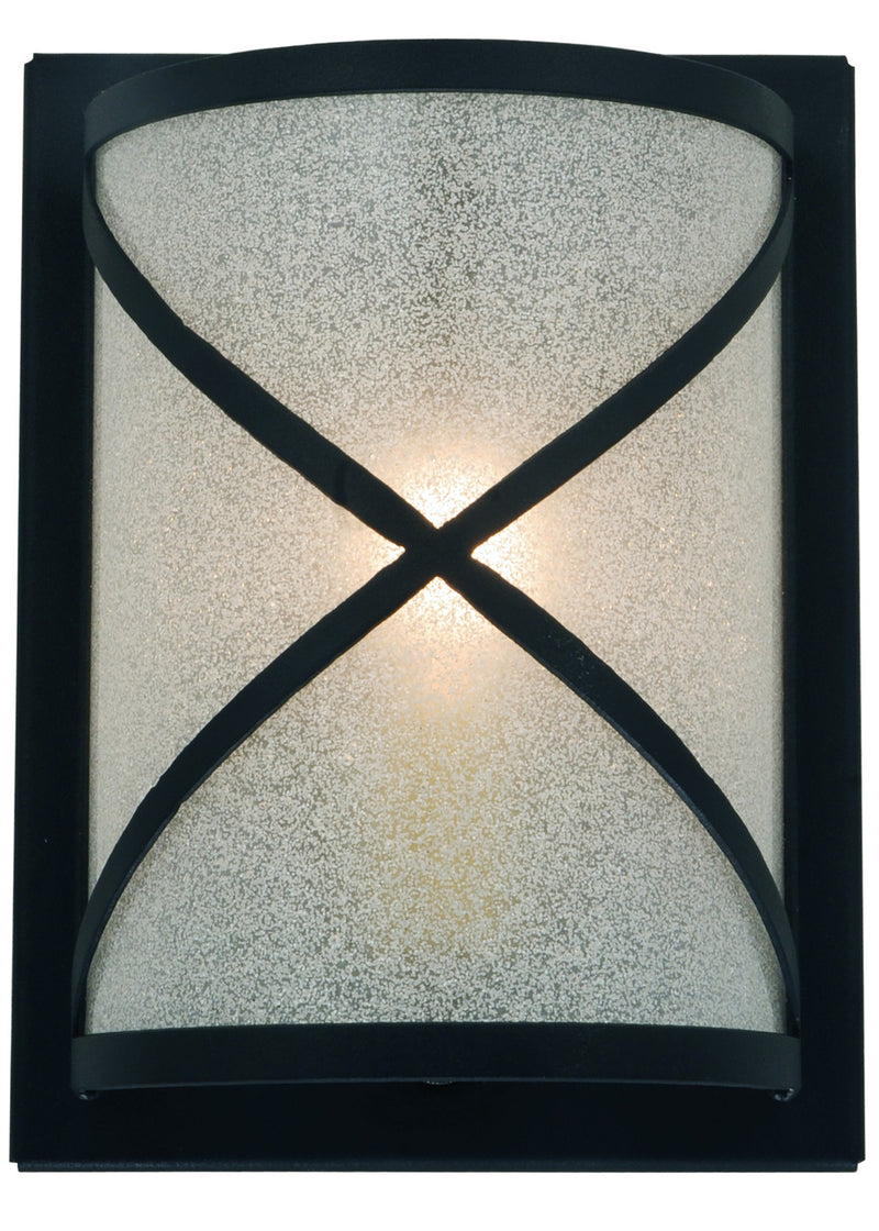 Meyda Tiffany 126477 One Light Wall Sconce, Textured Black