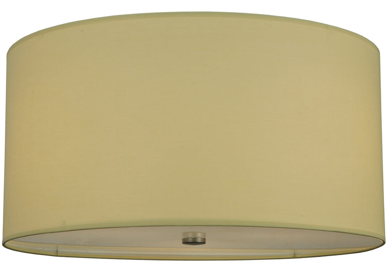 Meyda Tiffany 126538 Three Light Flushmount, Extreme Chrome