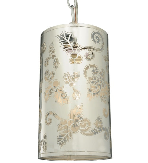 Meyda Tiffany 126761 One Light Mini Pendant, Stainless Steel