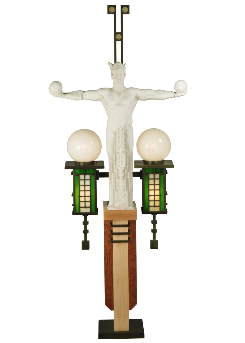 Meyda Tiffany 126792 Four Light Pier Mount, Timeless Bronze