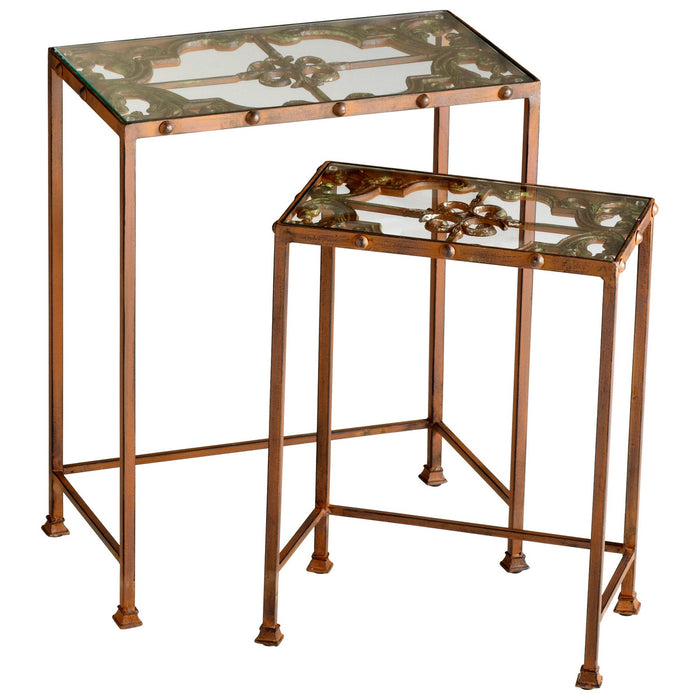 Cyan 04887 Nesting Tables, Rust