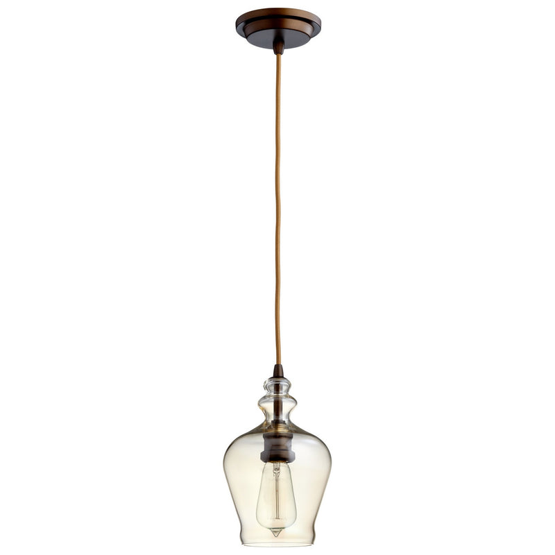 Cyan 06062 One Light Pendant, Oiled Bronze