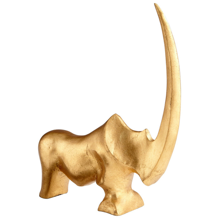 Cyan 06308 Sculpture, Gold Leaf