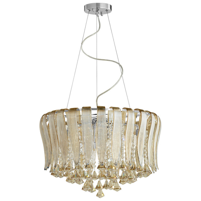 Cyan 06440 Eight Light Pendant, Chrome