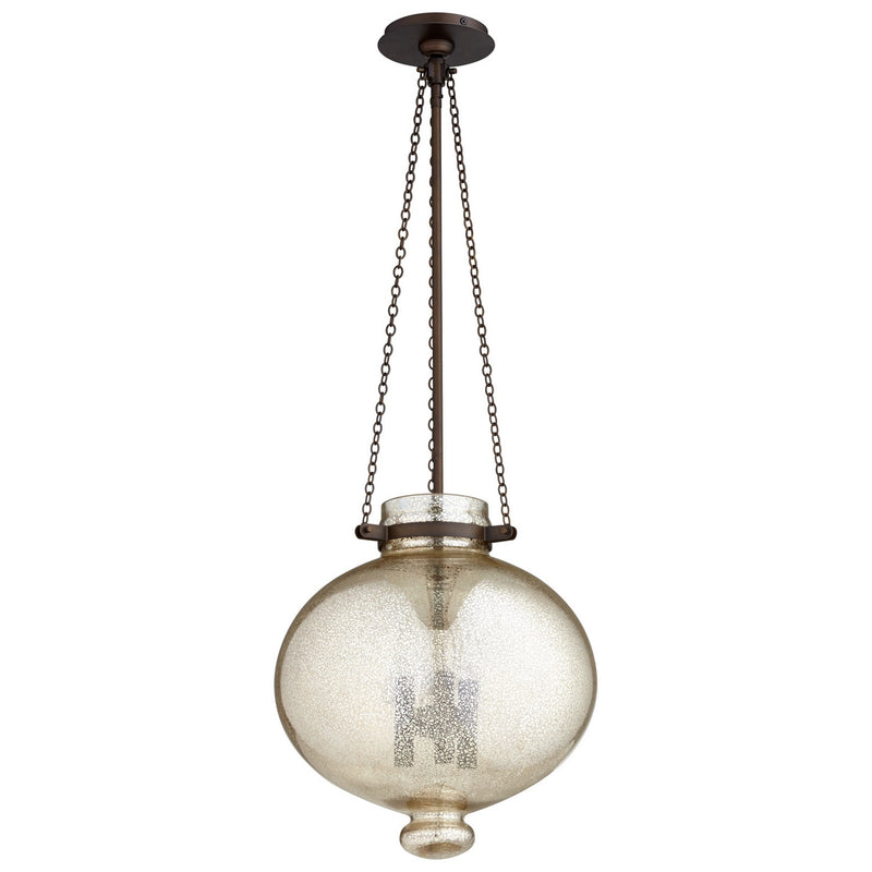 Cyan 06570 Three Light Pendant, Oiled Bronze