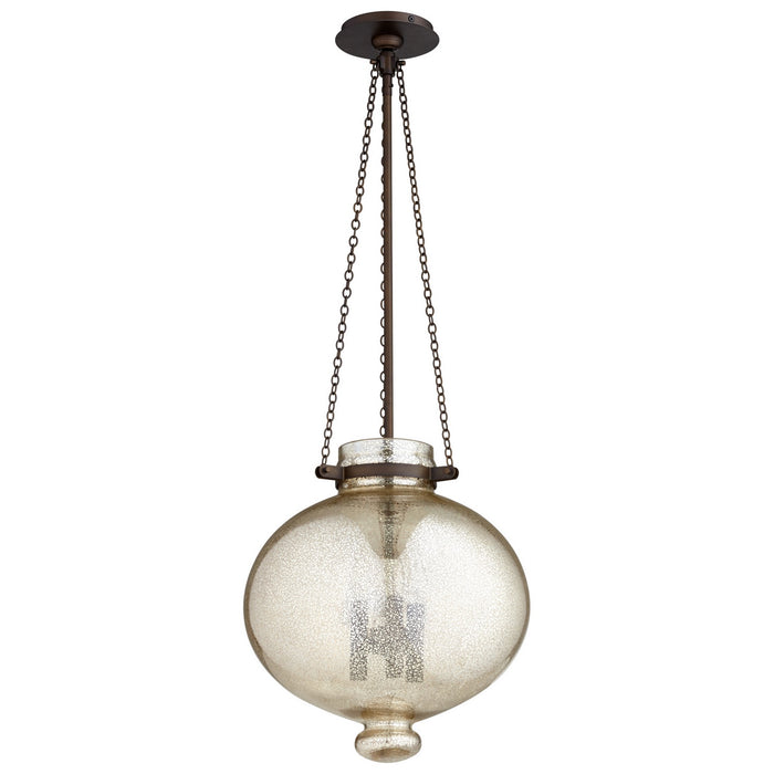 Cyan 06570 Three Light Pendant, Oiled Bronze
