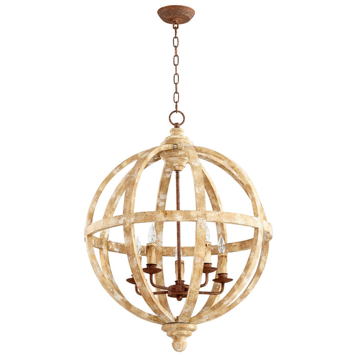 Cyan 06622 Five Light Chandelier, Ashfield'S Plaster