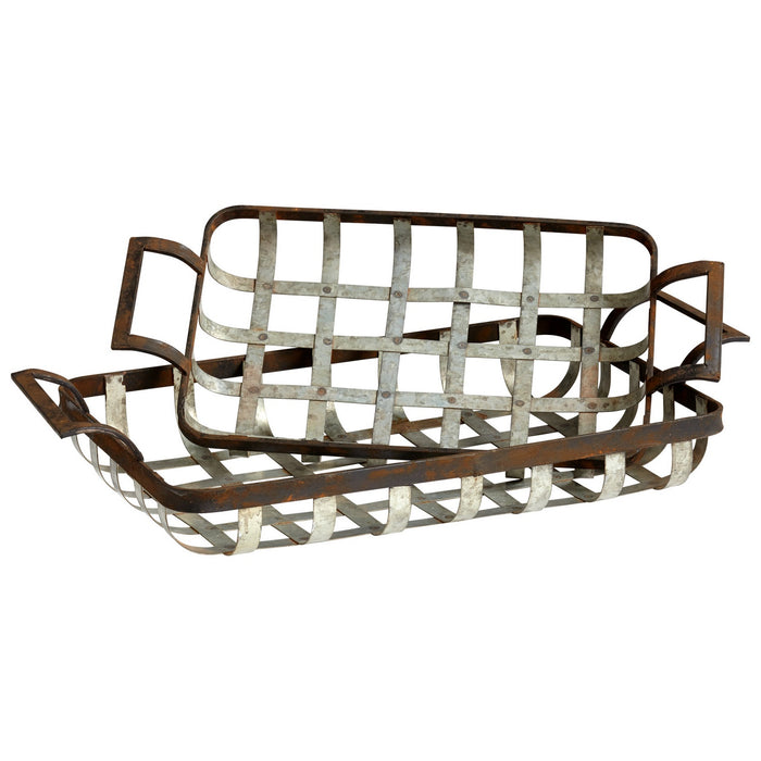 Cyan 06647 Trays, Rustic Ash