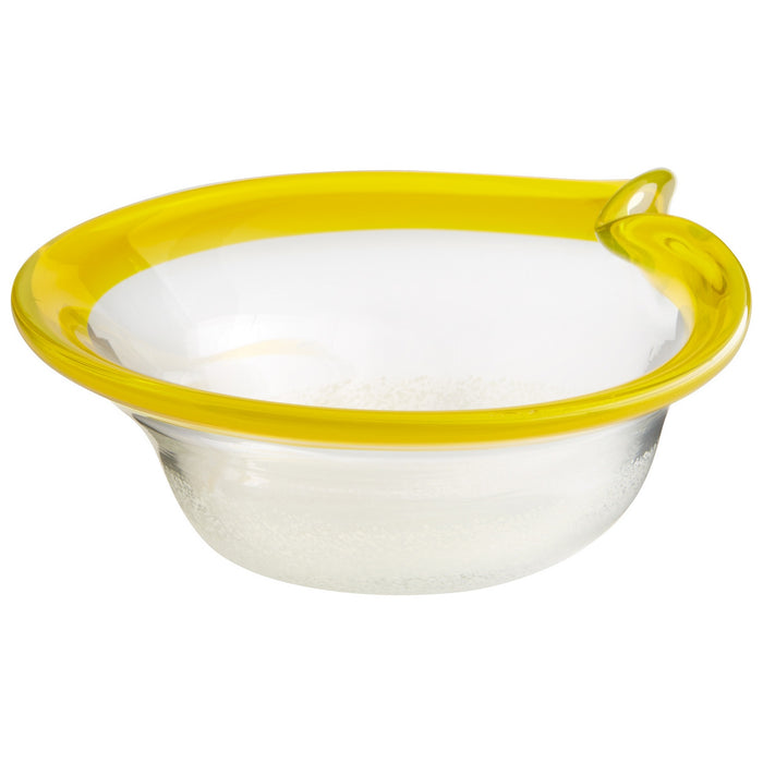 Cyan 06745 Bowl, Yellow/Clear