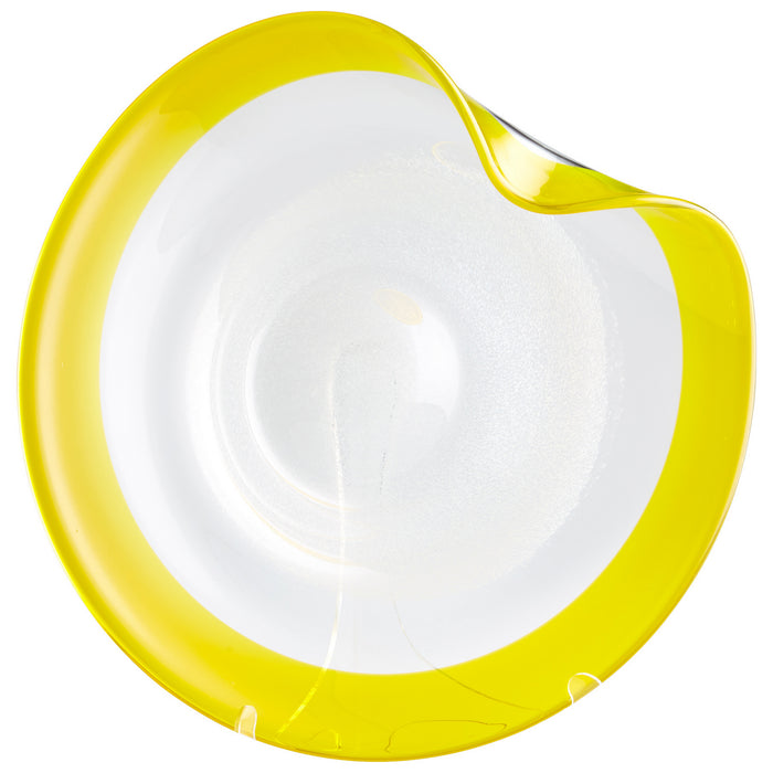 Cyan 06753 Plate, Yellow/Clear