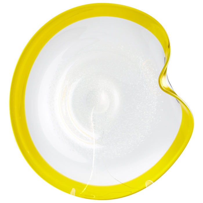 Cyan 06754 Plate, Yellow/Clear
