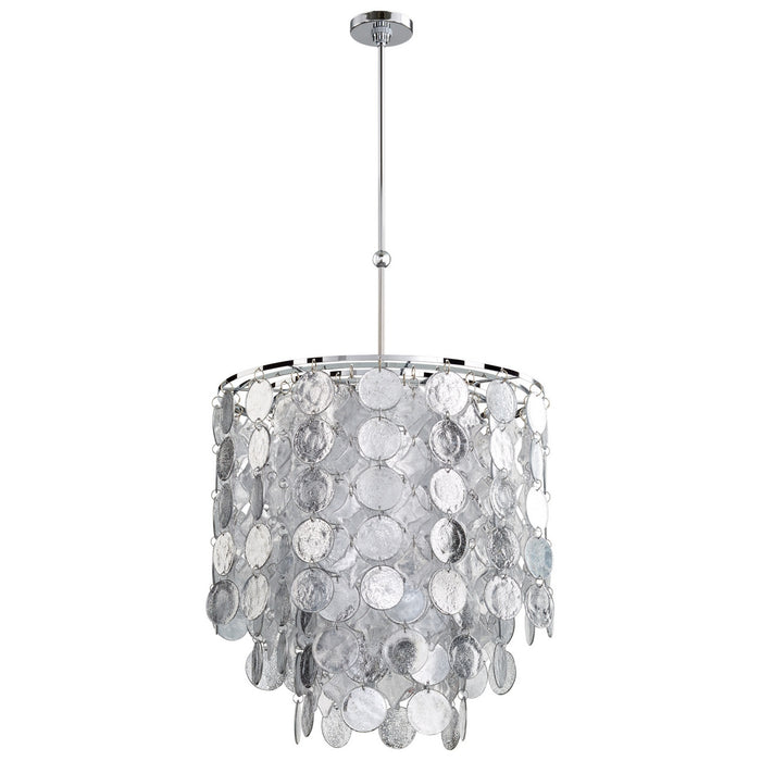Cyan 06923 Nine Light Pendant, Chrome