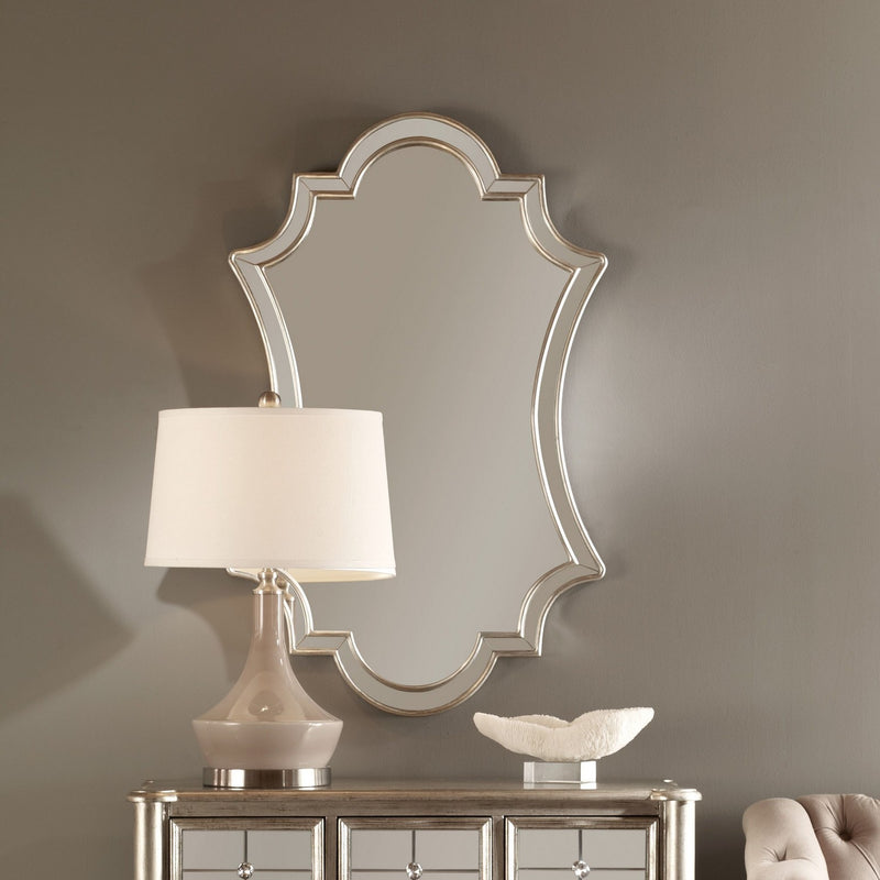 Uttermost 08134 Mirror, Antiqued Silver Leafed
