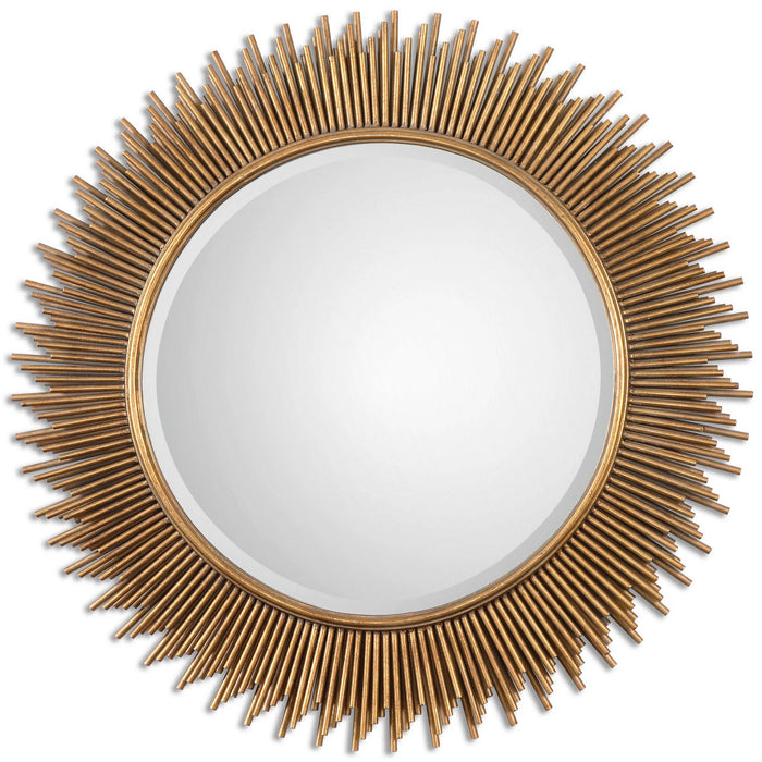 Uttermost 08137 Mirror, Antiqued Gold Leaf
