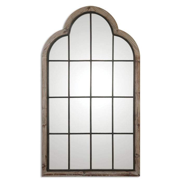 Uttermost 09524 Mirror, Burnished Reclaimed Pine w/Gray