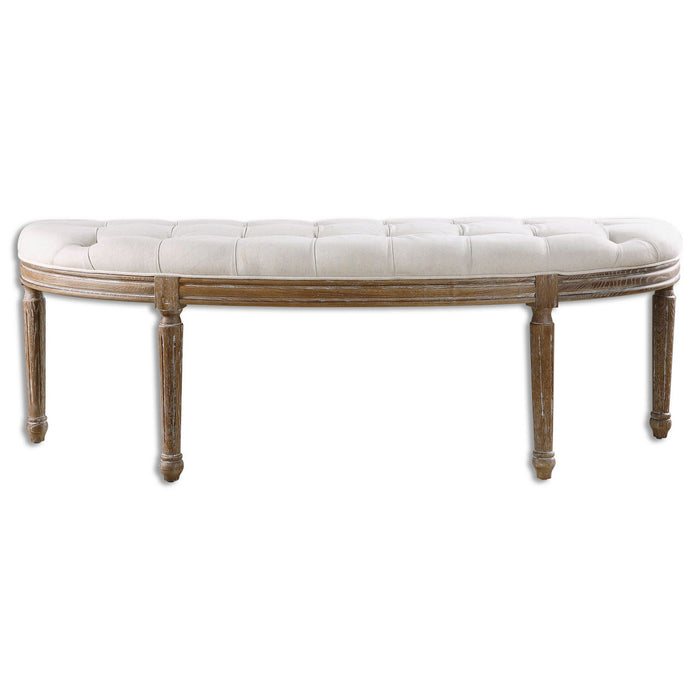 Uttermost 23196 Bench, Weathered Oak