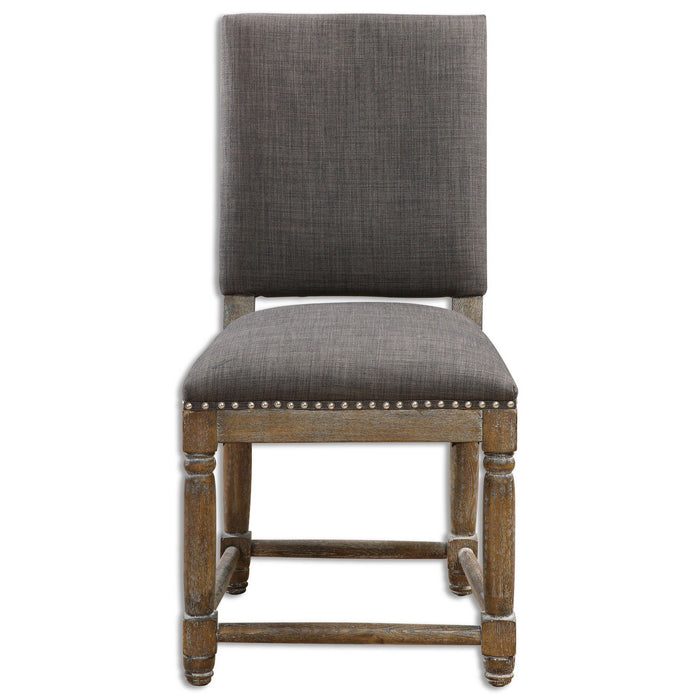 Uttermost 23215 Accent Chair, Weathered Gray