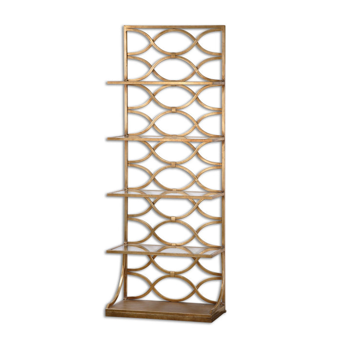 Uttermost 24447 Etagere, Gold Leaf