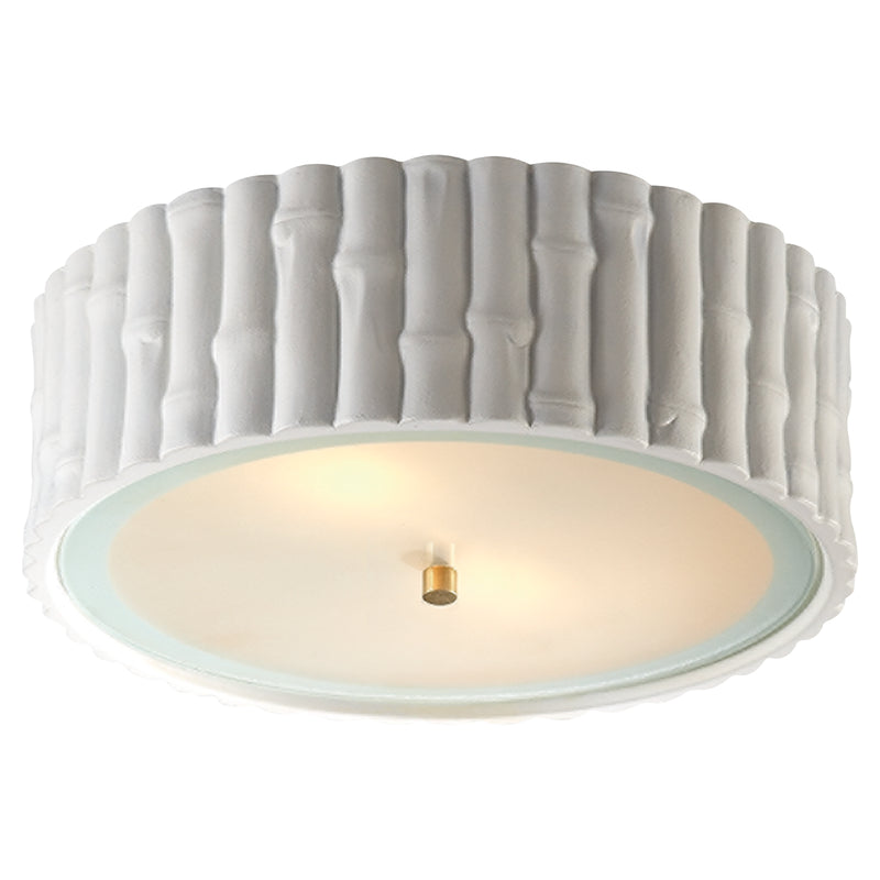 Visual Comfort Signature AH 4005WHT-FG Three Light Flush Mount, Plaster White