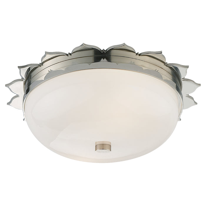Visual Comfort Signature AH 4029PN-WG Two Light Flush Mount, Polished Nickel